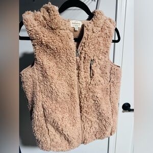Fuzzy Pink Teddy Vest
